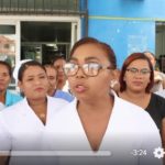 Las enfermeras del Hospital de Pimentel en paro en demanda de sus derechos y mejora para el sistema de salud en el Municipio