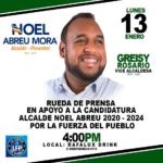 [Video] Rueda de Prensa en apoyo a la candidatura a alcalde Noel Rafael Abreu Mora por la Fuerza del Pueblo